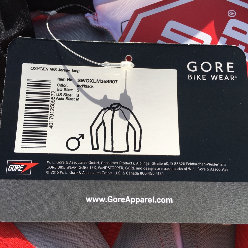 Gore Bike Wear Oxygen Windstopper Cycling Jersey - Picture 7 of 8